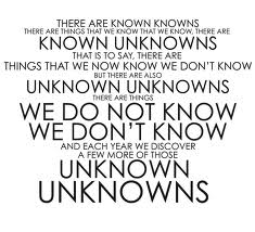 unknown unknowns